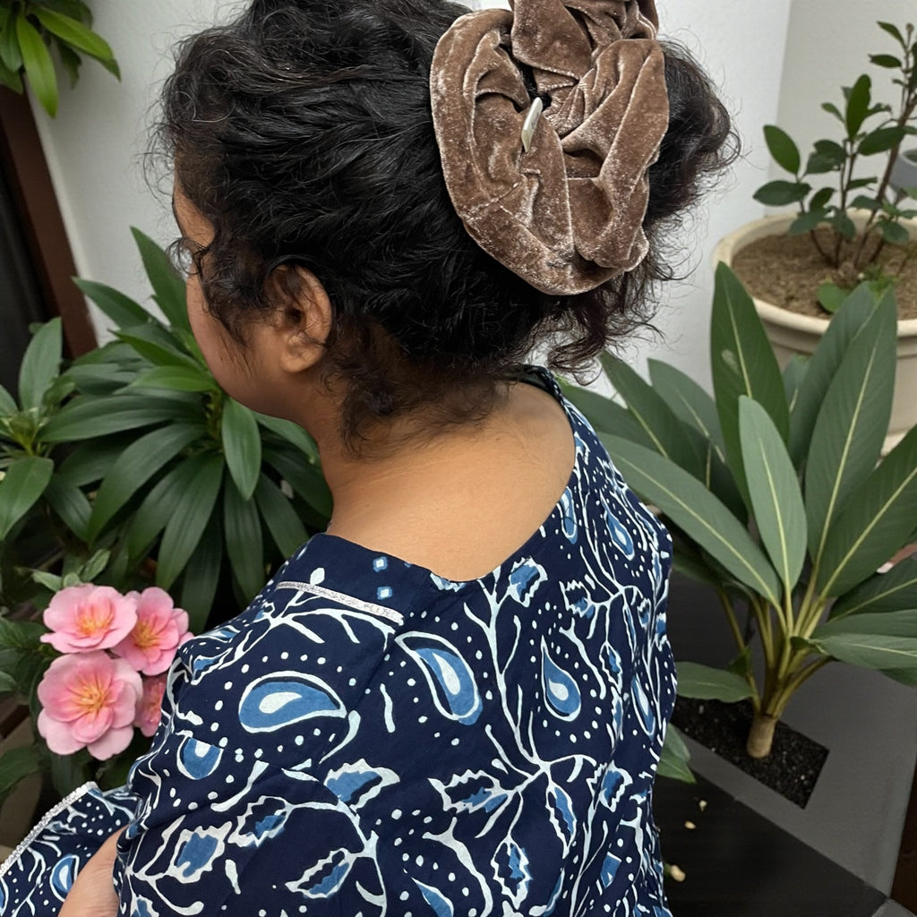 Mocha Velvet Scrunchie