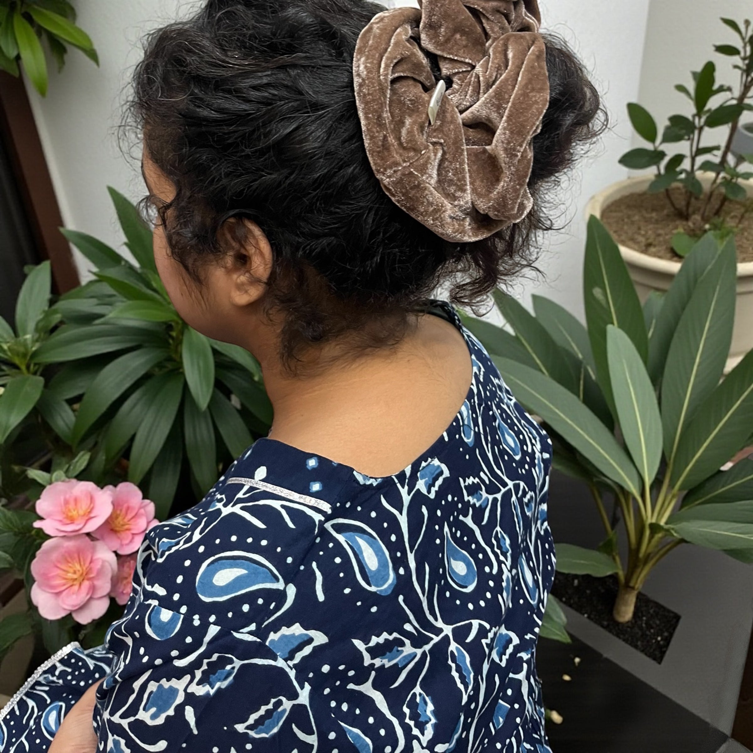 Mocha Velvet Scrunchie