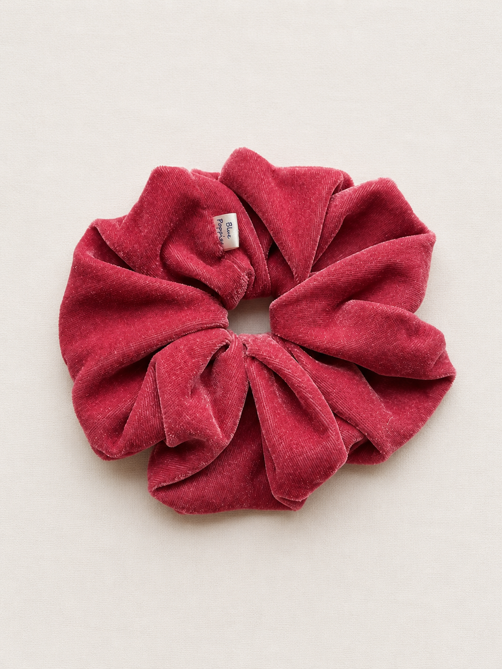 Rosewood velvet scrunchie by Blue Poppies