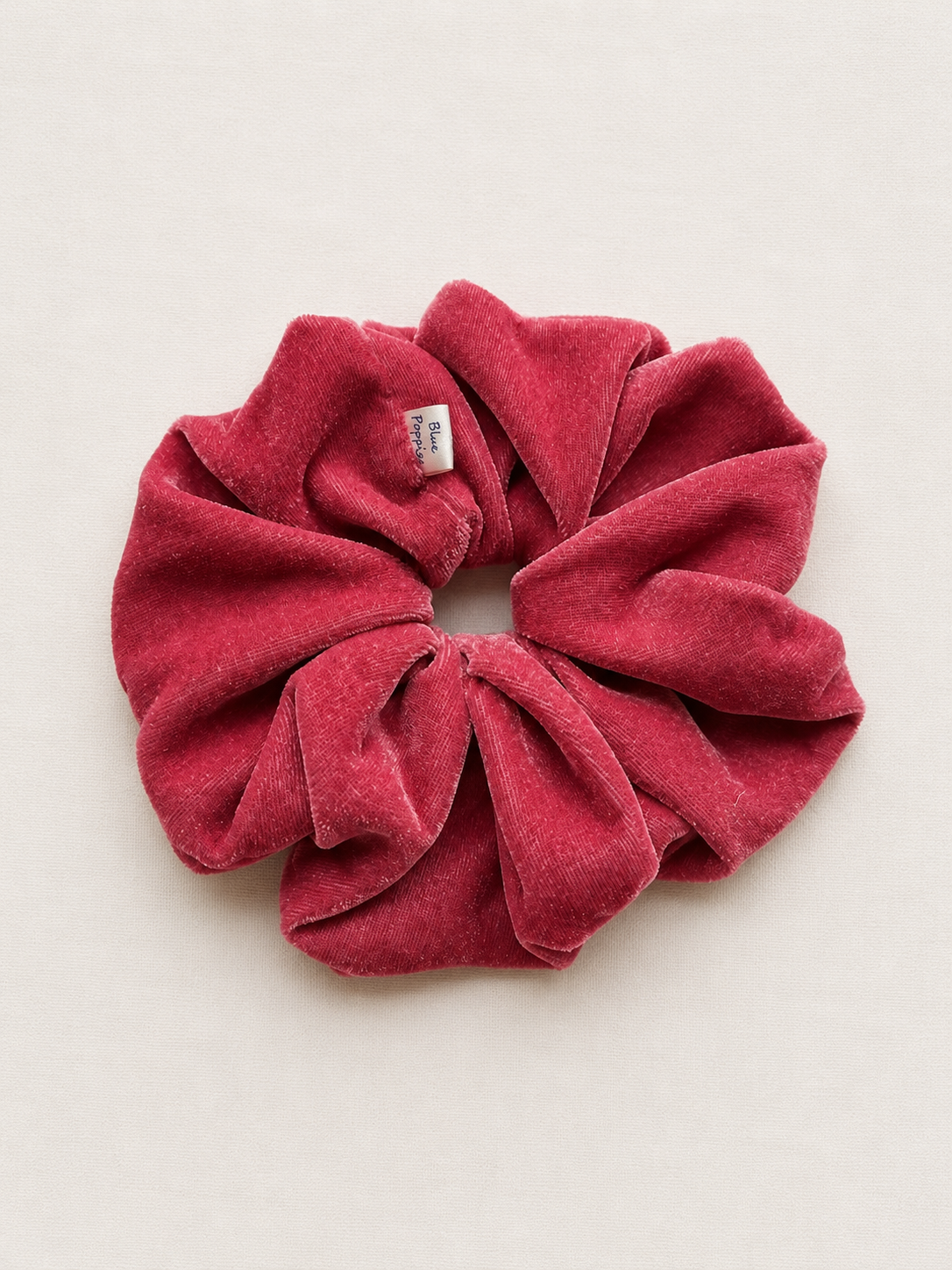 Rosewood velvet scrunchie by Blue Poppies