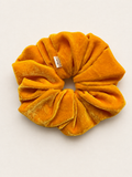 Golden honey velvet scrunchie by Blue Poppies