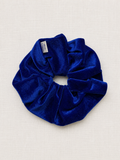 Royal sapphire velvet scrunchie by Blue Poppies