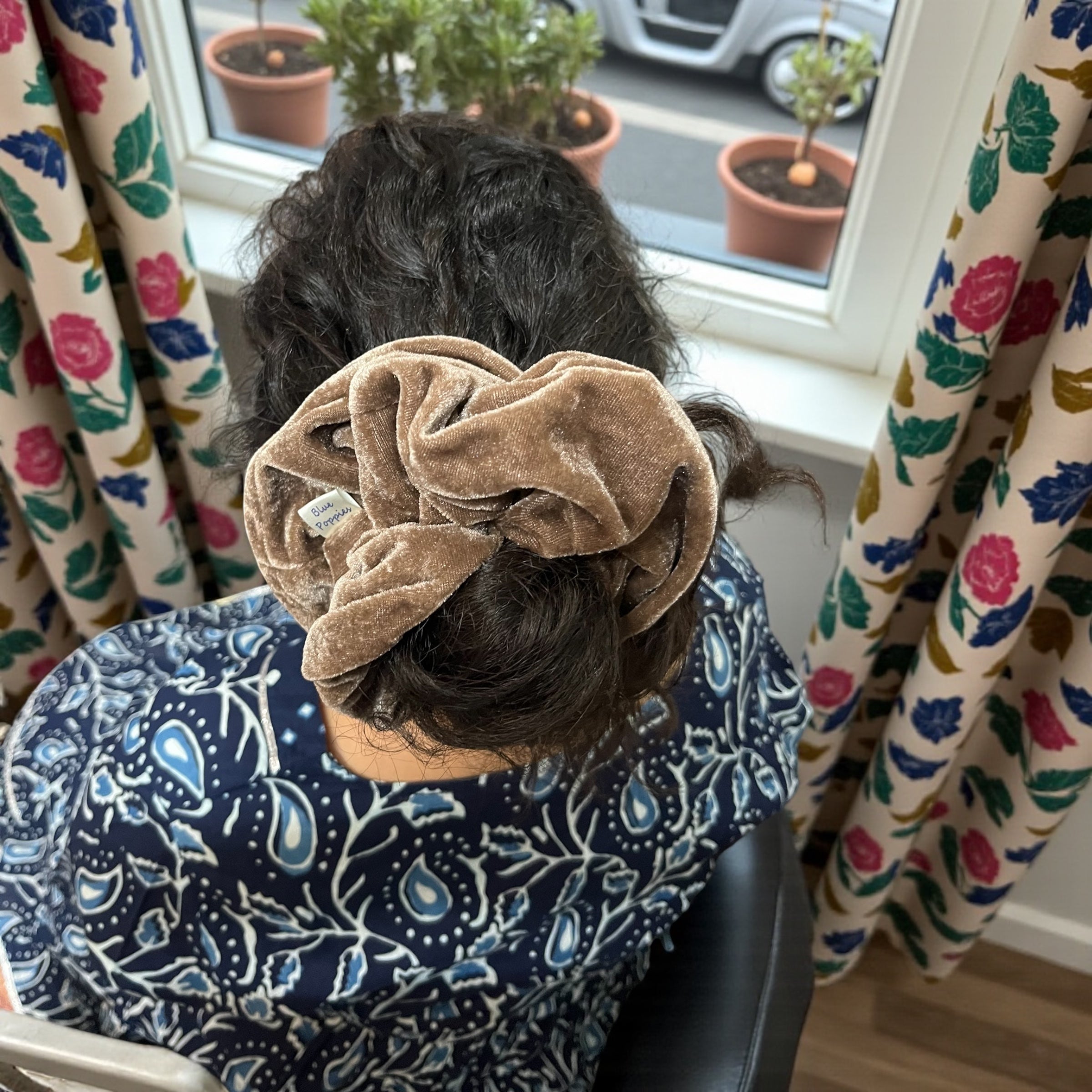 Mocha Velvet Scrunchie